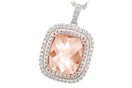 F224-95312: NECK 4.20 MORGANITE 4.66 TGW