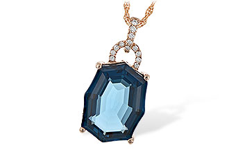 F225-90812: NECK 11.75 LONDON BLUE TOPAZ 11.85 TGW