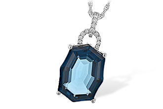 F225-90812: NECK 11.75 LONDON BLUE TOPAZ 11.85 TGW