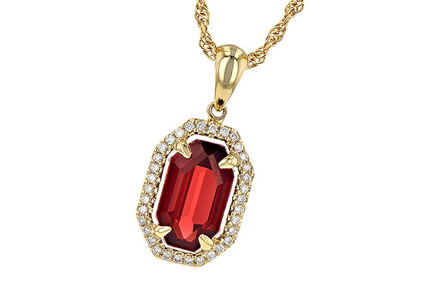 F226-78966: NECK 1.66 GARNET 1.75 TGW