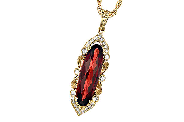 F226-78975: NECK 2.58 GARNET 2.70 TGW