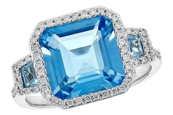 F226-80775: LDS RG 4.40 TW BLUE TOPAZ 4.60 TGW