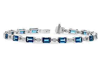 F309-48039: BRACELET 7.90 LONDON BLUE TOPAZ 8.13 TGW