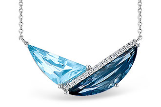 F309-48966: NECK 4.66 BLUE TOPAZ 4.75 TGW (18")