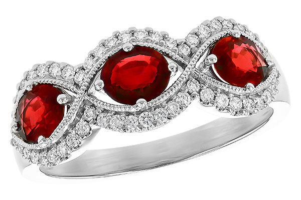 F309-49875: LDS WED RG 1.10 TW RUBY 1.35 TGW (6x4MM RUBY)