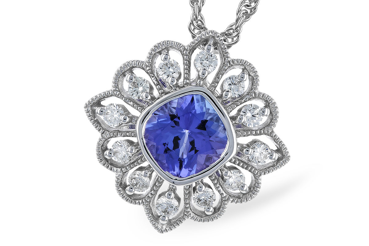 F310-39903: NECK .98 TANZANITE 1.24 TGW (6MM TANZ)