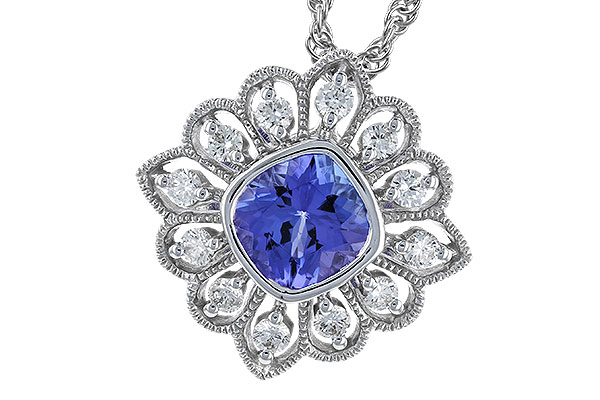 F310-39903: NECK .98 TANZANITE 1.24 TGW (6MM TANZ)