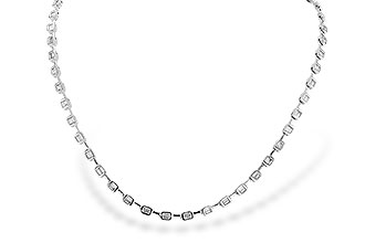 F310-41675: NECKLACE 2.05 TW BAGUETTES (17 INCHES)