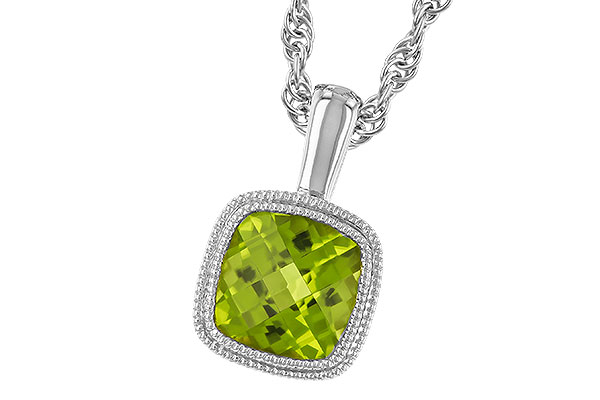 F310-42630: NECKLACE .95 CT PERIDOT