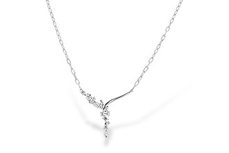 F310-43494: NECKLACE 1.22 TW FANCY CUT DIAMONDS (18")