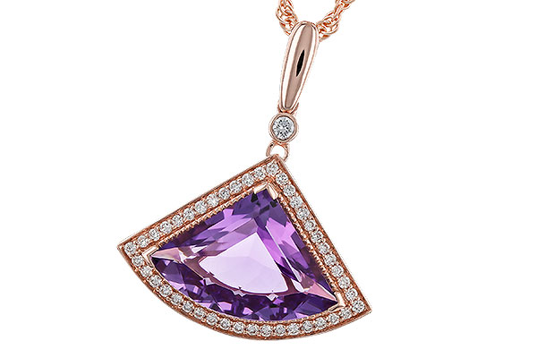 F311-29830: NECKLACE 2.80 AMETHYST 2.97 TGW