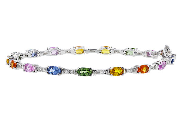 F311-29894: BRACELET 4.76 MULTI-COLOR SAPPH 5.08 TGW (7")