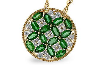 F311-29903: NECK 1.02 EMERALD TW 1.32 TGW