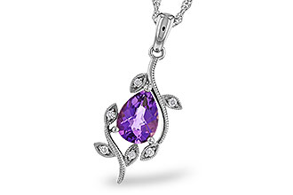 F311-30775: NECKLACE .88 AMETHYST .93 TGW (8x6MM AMY)