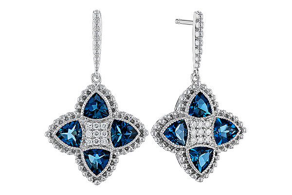 F311-32557: EARRINGS 1.73 LONDON BLUE TOPAZ 1.82 TGW