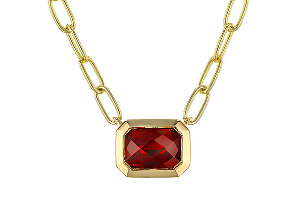 F311-33521: NECKLACE 1.45 GARNET (18")
