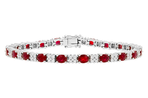 G036-74421: BRACELET 7.10 RUBY 7.92 TGW