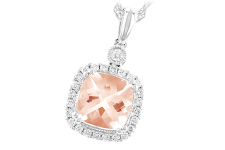 G223-11684: NECK 1.09 MORGANITE 1.26 TGW (7MM MORG)