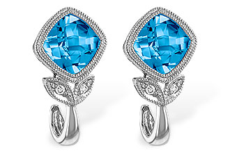 G224-07157: EARR 2.12 BLUE TOPAZ 2.14 TGW