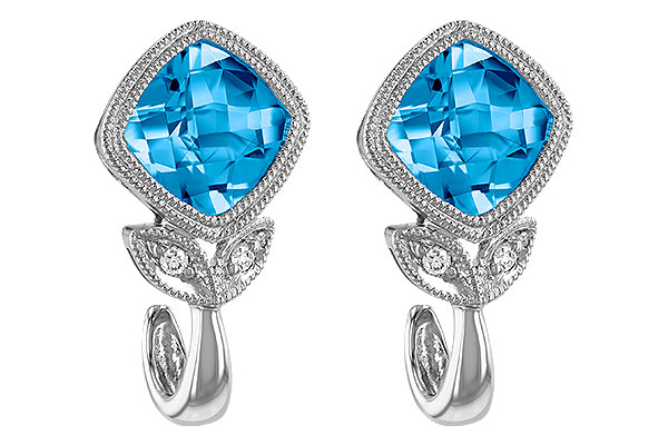 G224-07157: EARR 2.12 BLUE TOPAZ 2.14 TGW