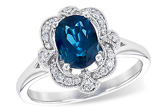 G309-52575: LDS RG 1.35 LONDON BLUE TOPAZ 1.50 TGW