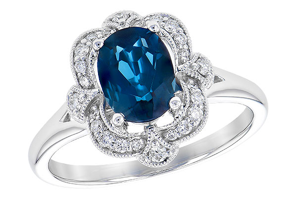 G309-52575: LDS RG 1.35 LONDON BLUE TOPAZ 1.50 TGW