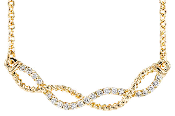G310-38048: NECKLACE .12 TW (18")