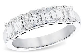 G310-38084: LDS DIA WED RG 1.66 TW (7 EMERALD CUTS)