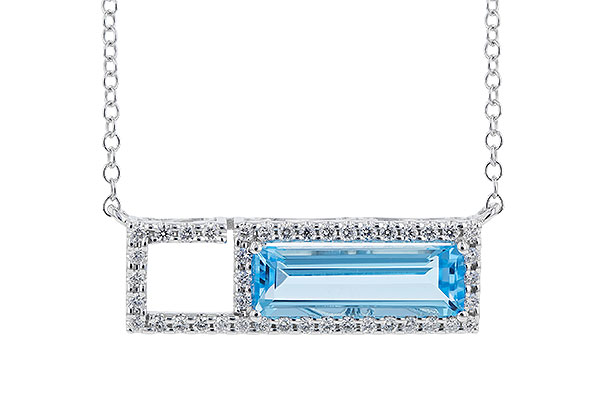 G310-38939: NECK 1.44 BLUE TOPAZ 1.60 TGW