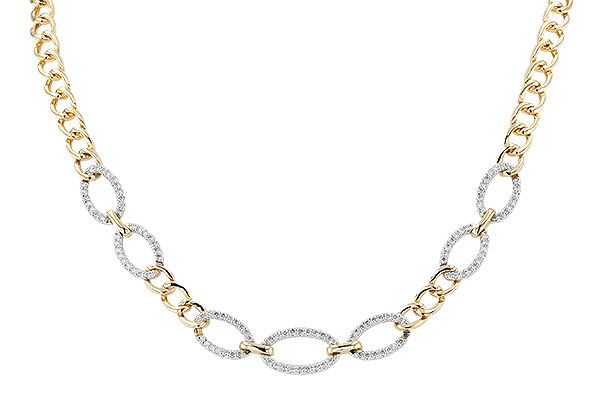 G310-38948: NECKLACE 1.12 TW (17")(INCLUDES BAR LINKS)