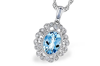 G310-38966: NECK .98 AQUA 1.12 TGW (8x6MM AQ)