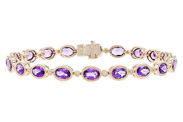 G310-38975: BRACELET 6.86 TW AMETHYST 6.90 TGW