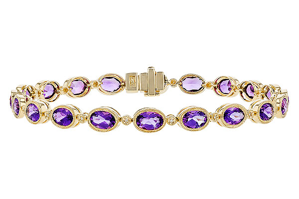 G310-38975: BRACELET 6.86 TW AMETHYST 6.90 TGW