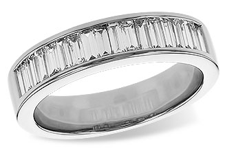 G311-28066: LDS DIA WED RG .70 TW BAGUETTES