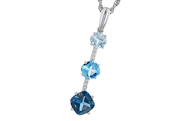 G311-28975: NECK 1.87 TW BLUE TOPAZ 1.90 TGW