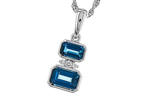 G311-29875: NECK .95 TW LONDON BLUE TOPAZ .98 TGW