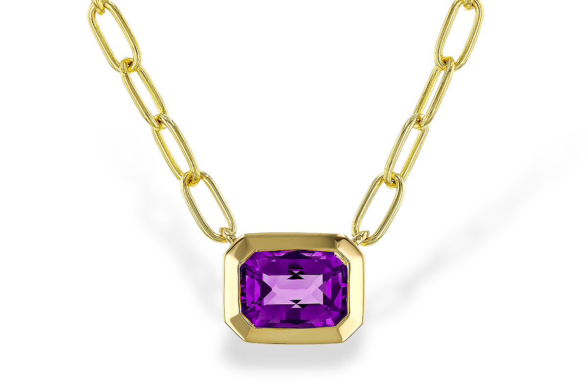 G311-33530: NECKLACE .82 AMETHYST (18")