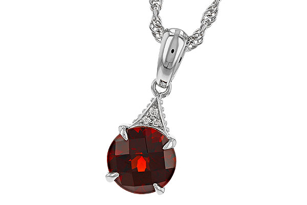 G311-34384: NECK 1.46 GARNET 1.47 TGW (7MM RD)
