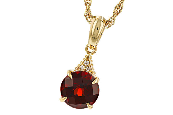 G311-34384: NECK 1.46 GARNET 1.47 TGW (7MM RD)