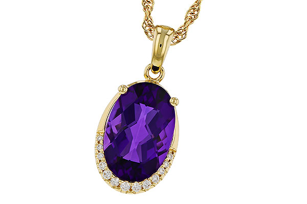 G311-36184: NECKLACE 2.70 AMETHYST 2.76 TGW (12x8MM OV)