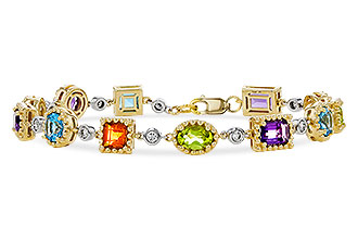 G311-36221: BRACELET 4.63 SEMI-PREC (AMY,BT,CIT,PER) 5.05 TGW
