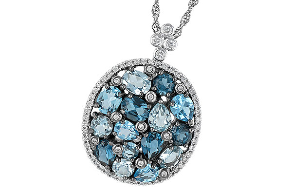 H224-04439: NECK 3.12 BLUE TOPAZ 3.41 TGW