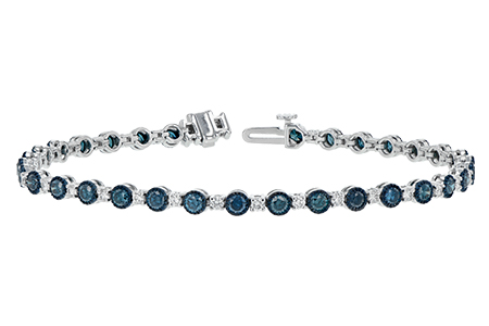 H224-99821: BRACELET 2.35 BLUE DIA 3.17 TW