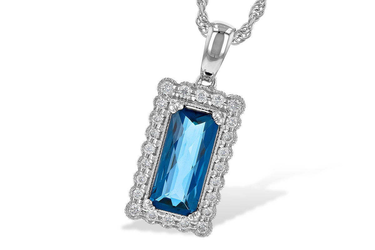 H226-80739: NECK 1.55 LONDON BLUE TOPAZ 1.70 TGW