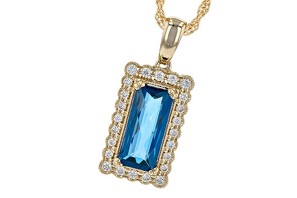 H226-80739: NECK 1.55 LONDON BLUE TOPAZ 1.70 TGW