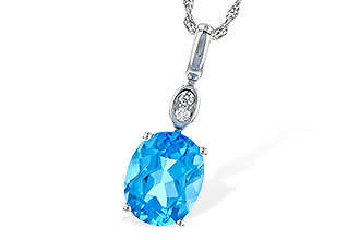 H226-80812: NECK 2.84 BLUE TOPAZ 2.87 TGW