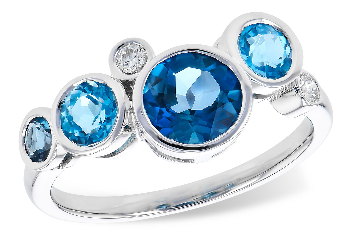 H309-52612: LDS RG 1.40 TW BLUE TOPAZ 1.45 TGW