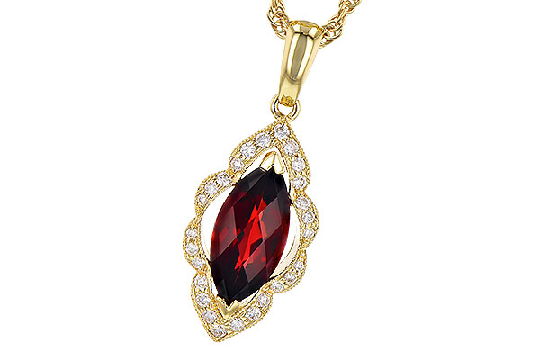 H309-53466: NECK 1.25 GARNET 1.36 TGW