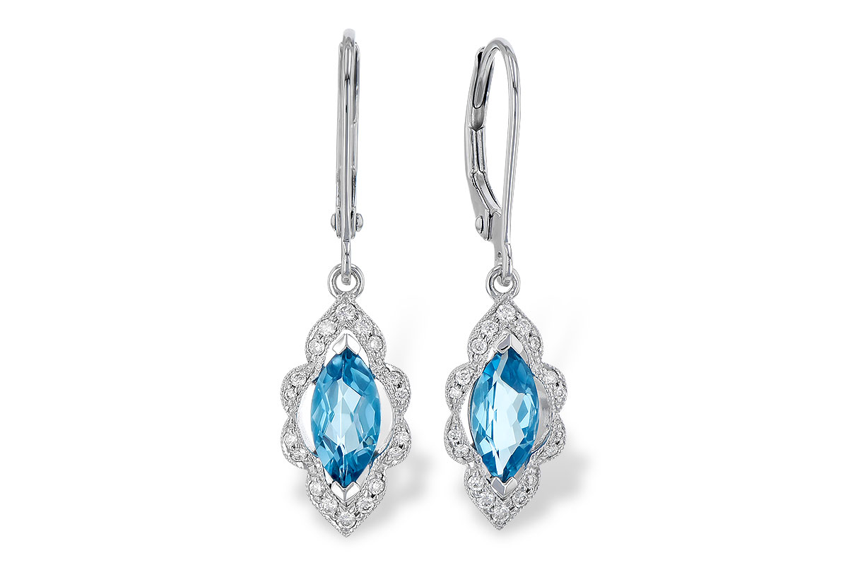 H309-53539: EARR 1.02 TW BLUE TOPAZ 1.17 TGW