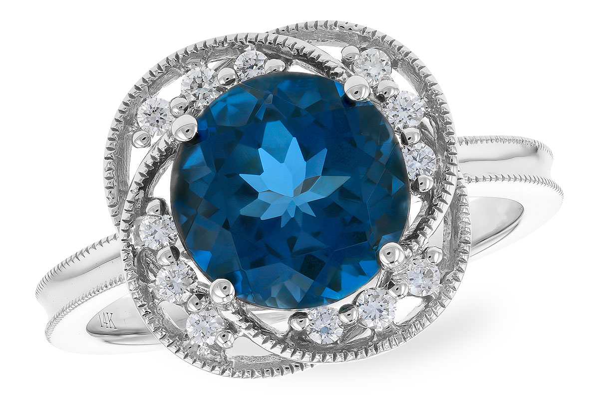 H310-39893: LDS RG 2.90 LONDON BLUE TOPAZ 3.05 TGW (9MM LBT)